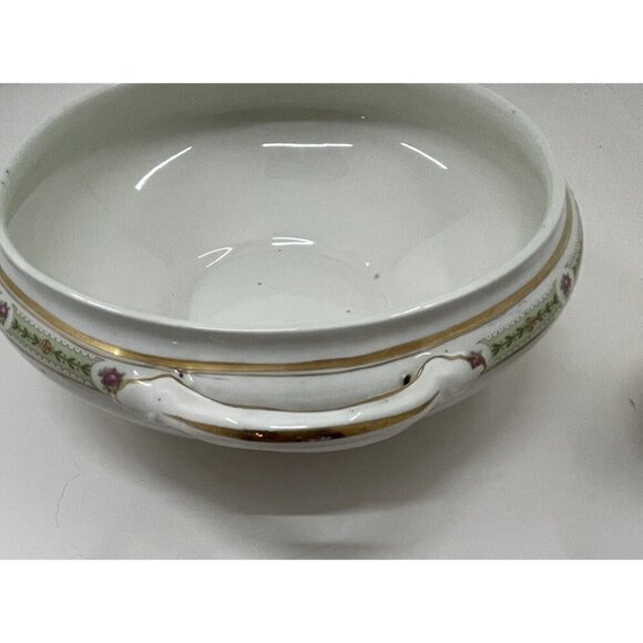 Antique Johnson Brothers Soup Tureen Ironstone with Matching Ladle White - Picture 10 of 16
